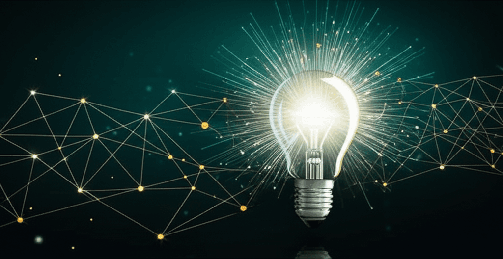 智慧火花与创新象征